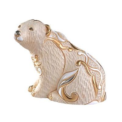 Керамическая фигурка Медведь Полярный Сидящий De Rosa Rinconada