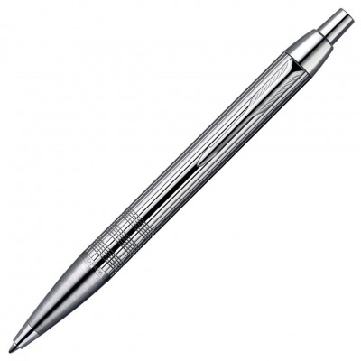 Шариковая ручка Parker IM Premium Shiny Chrome Chiselled BP 20432C