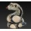 Керамическая фигурка De Rosa Rinconada Dr356w-f-95 Змея белая - изображение 2