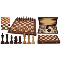 Шахматы Wiegel Турнирные N5 с шашками и нардами 2065