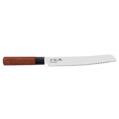 Нож кухонный для хлеба KAI Seki Magoroku Red Wood