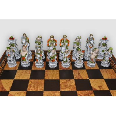 Шахматные фигуры Nigri Scacchi Impero ming battaglia cinese medium size