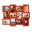 Деревянная мультирамка Руноко Красная на 12 фото - изображение 1