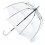 Женский зонт-трость прозрачный Fulton Birdcage-1 L041 - White