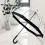 Женский зонт-трость прозрачный Fulton Birdcage-1 L041 - Black - изображение 4