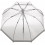 Женский зонт-трость прозрачный Fulton Birdcage-1 L041 - Silver - изображение 2