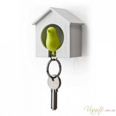 Ключница настенная и брелок для ключей Sparrow Qualy Зеленый