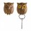 Ключница настенная Night Owl Qualy Коричневая - изображение 1