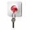 Ключница настенная и брелок для ключей Unplug Qualy Красный - изображение 2