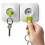 Ключница настенная и брелок для ключей Unplug Qualy Зеленый