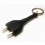 Ключница настенная и брелок для ключей Unplug Qualy Черный - изображение 3