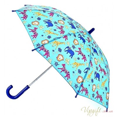 Детский зонт-трость Fulton Junior-4 C724 - Jungle Chums