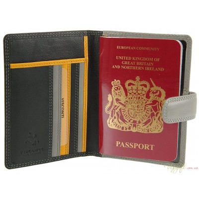 Обложка для паспорта Visconti RB75 - Sumba black multi