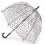 Женский зонт-трость прозрачный Fulton Birdcage-2 L042 - Candy Leopard - изображение 1