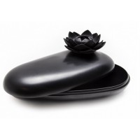 Многофункциональная шкатулка Lotus Pebble Box Qualy черная