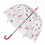 Женский зонт-трость прозрачный Fulton Birdcage-2 L042 - Rose Bud - изображение 2