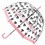 Женский зонт-трость прозрачный Fulton Birdcage-2 L042 - Pugs - изображение 1