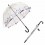 Женский зонт-трость прозрачный Fulton Birdcage-2 L042 - Flower Love - изображение 3