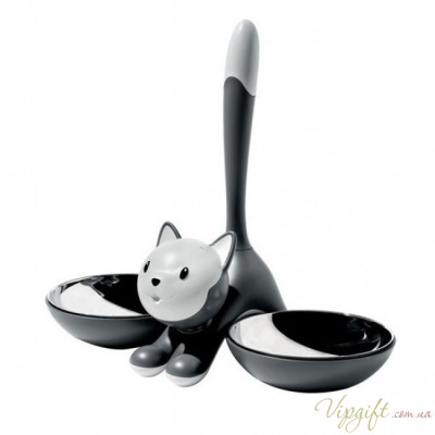 Миска для кошек Tigrito Alessi Черная
