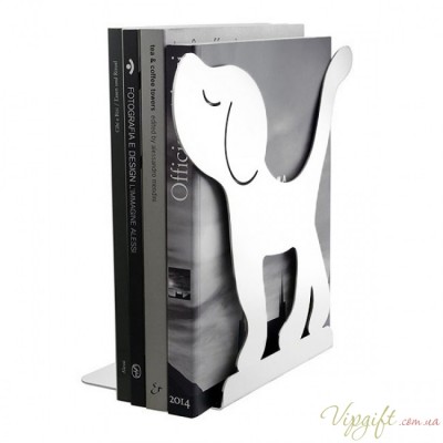 Держатель для книг (букенд) Montparnasse Dog Alessi Белый