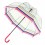 Женский зонт-трость прозрачный Fulton Birdcage-2 L042 - Colour Burst Stripe - изображение 2