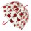 Женский зонт-трость прозрачный Fulton Birdcage-2 L042 - Tattoo Rose - изображение 1
