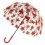 Женский зонт-трость прозрачный Fulton Birdcage-2 L042 - Tattoo Rose - изображение 3
