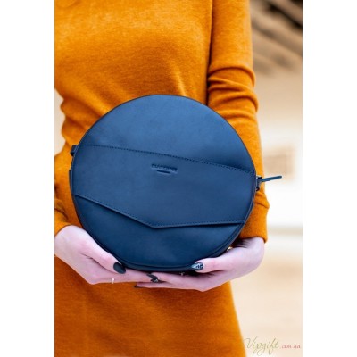 Круглая сумка-рюкзак BlankNote maxi темно-синяя