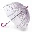 Женский зонт-трость прозрачный Fulton irdcage-2 L042 Tumble Down Petals - изображение 1