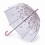 Женский зонт-трость прозрачный Fulton L042 Birdcage-2 Sketchy Springs - изображение 1