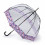 Женский зонт-трость прозрачный Fulton L866 Birdcage-2 Luxe Digital Blossom - изображение 3