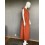 Платье из облегченного льна Season в стиле бохо цвета терракот - изображение 2