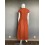 Платье из облегченного льна Season в стиле бохо цвета терракот - изображение 3