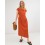 Платье из облегченного льна Season в стиле бохо цвета терракот - изображение 5