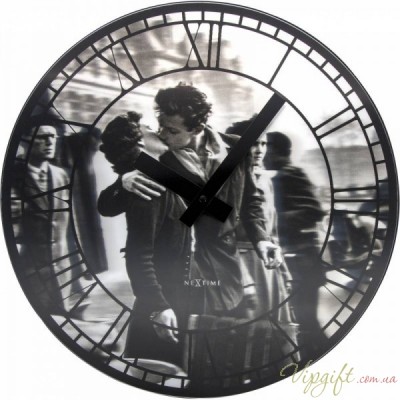 Часы настенные NeXtime Kiss me in Paris