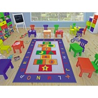 Коврик в детскую комнату Confetti Game Mavi 100x150