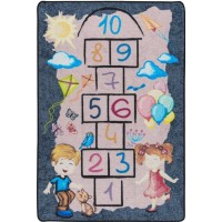 Коврик в детскую комнату Confetti Street Game Gri 100x150