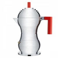 Гейзерная кофеварка для эспрессо Pulcina Alessi Красная