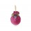 Елочный шар с украшением Цветик-семицветик Бордовая феерия 10 см - изображение 2
