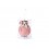 Елочный шар с серебряным бантом Розовая жемчужина 10 см - изображение 2