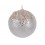 Ёлочное украшение Шар серебристый 12 см - изображение 1