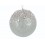 Ёлочное украшение Шар серебристый 9,5 см - изображение 1