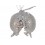 Ёлочное украшение Гранат серебристый 11,5 см - изображение 1