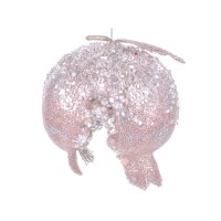 Ёлочное украшение Гранат розовый 10,5 см