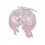 Ёлочное украшение Гранат розовый 10,5 см - изображение 1