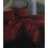 Комплект постельного белья Zugo Home сатин однотонный Bordeaux полуторный бордовый - изображение 1
