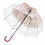 Женский зонт-трость прозрачный Fulton L042 Birdcage-2 Hippie Scatter - изображение 4