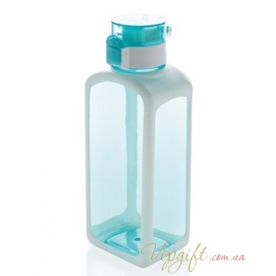 Квадратная вакуумная бутылка для воды XD Design 600мл бирюзовая