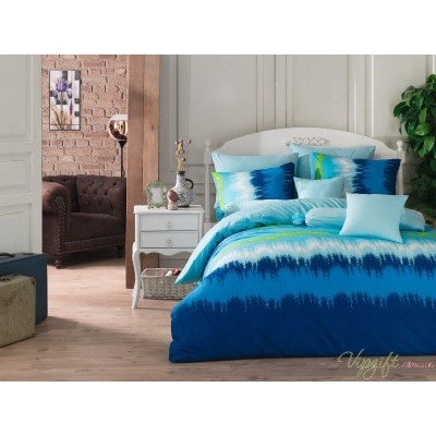 Комплект постельного белья Majoli Vibe v3 Blue 200x220