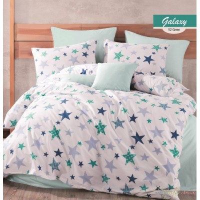 Комплект постельного белья Majoli Galaxy v2 Green 200x220